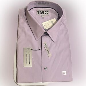 Express Men's Light Purple Dress Shirt